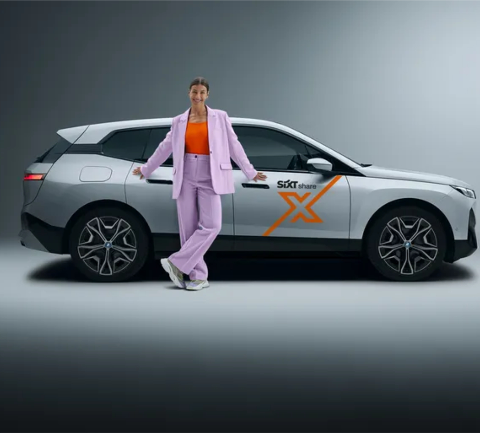 Sixt share car and person
